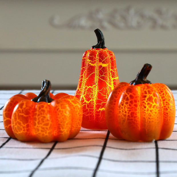 Pumpkin LED Candle By Maritelle