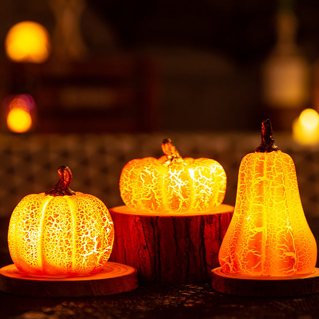 Pumpkin LED Candle By Maritelle